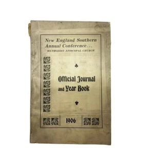 New England southern annual conference Methodist church yearbook 1906 Vntg Pamp - Picture 1 of 10