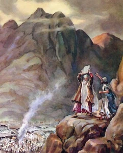 Christian print picture MOSES BREAKS THE TABLETS 8" x 10" ready to be framed - Picture 1 of 1