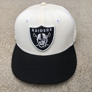 NEW ERA 50th Anniversary Las Vegas Raiders Fitted Hat 7 1/4 Men's Beige 59Fifty - Picture 1 of 9