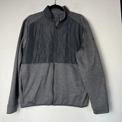 Callaway Jacket Men Medium Gray Golf Quilted Windbreaker Outdoor Full Zip - Image 1 of 4