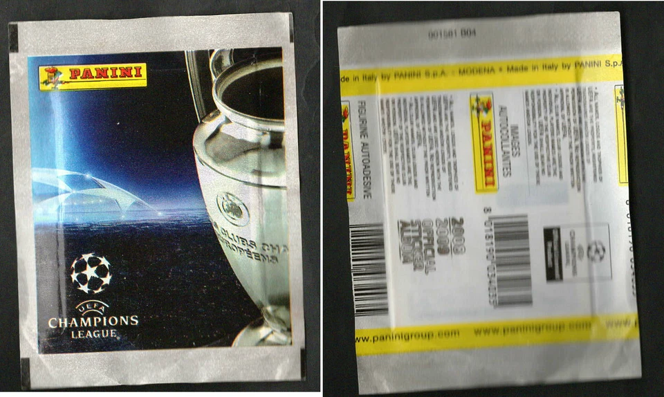 Panini Champions League 2008 2009 10 ungeöffnete Tüten