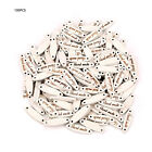 100PCS Oval Wooden 2-Hole Buttons Label Tag Sewing DIY Scrapbooking Crafts GS0