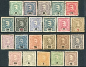 Portugal Series 1895-1905 Carlos I - 22 Sellos * / PO 124/45 - Picture 1 of 2