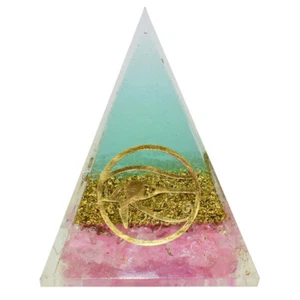 Bobina de cobre de cuarzo rosa para buena suerte generador de energía positiva pirámide de orgonita - Imagen 1 de 5