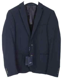 ZAPA Blazer Men's UK 40 Wool Blend Dark Blue Half Lined 2 Buttons Casual - Picture 1 of 7
