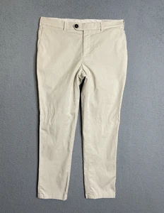 Brunello Cucinelli Mens Italian Fit Trouser Chino Pants Size 50 36W Beige - Picture 1 of 24