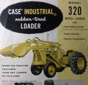 Case 320 Wheel Loader Industrial Construction Tractor 1958 Color Sales Brochure - Picture 1 of 1