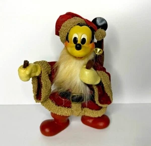 The Walt Disney Co Mickey Mouse as Santa Kurt Adler Paper Mache Figurine Damaged - Picture 1 of 13