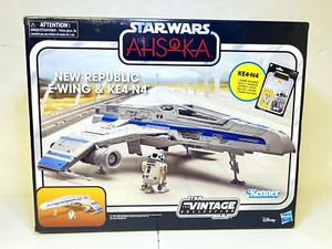 2024 Star Wars Nuova Repubblica E-Wing & KE4-N4 Action Figure Veicolo Set - Foto 1 di 21