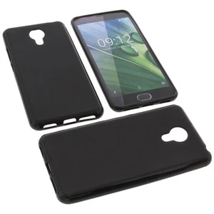 Tasche für Acer Liquid Z6 Plus Handytasche Schutz Hülle TPU Gummi Case Schwarz - Bild 1 von 4