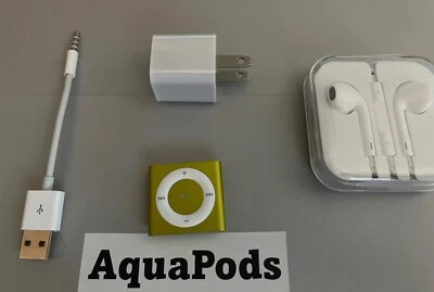 NEW -Apple iPod Shuffle 4th Generation YELLOW GREEN COLOR (2 GB) -NEW - Image 1 of 2