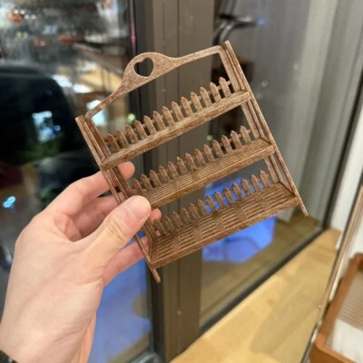 Dollhouse Furniture 1:12 Vintage Plastic Flower Stand Storage Rack Display Shelf - Image 1 of 4