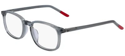 Novos óculos infantis Nike 5542 060 cinza escuro cristal e vermelho academia 46/17/130 - Imagem 1 de 2