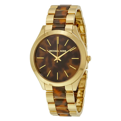 Orologio da donna Michael Kors MK4284 Runway oro tartaruga acetato