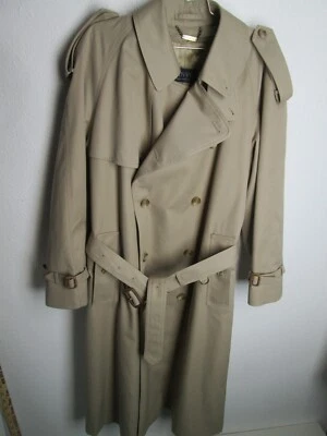 Gabardina vintage Sanyo Tokyo New York forro de lana hecha en EE. UU. 40 R beige caqui Foto 1 de 4