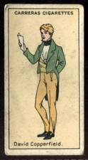 Tobacco Card, Carreras, FIGURES OF FICTION, 1924, David Copperfield, #14