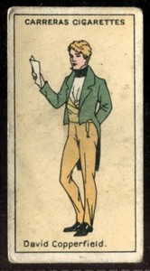 Tobacco Card, Carreras, FIGURES OF FICTION, 1924, David Copperfield, #14