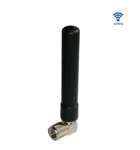 433 MHz Ángulo Recto Niquelado Conector SMA-J (macho) 7 cm 3dBi p. ej. módem inalámbrico - Imagen 1 de 6