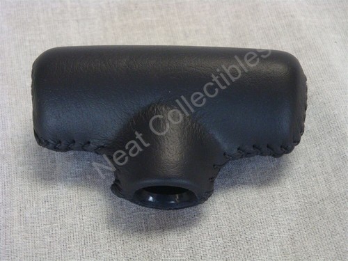 NOS OEM Ford Mustang Black Leather Shift T-handle Knob Automatic 