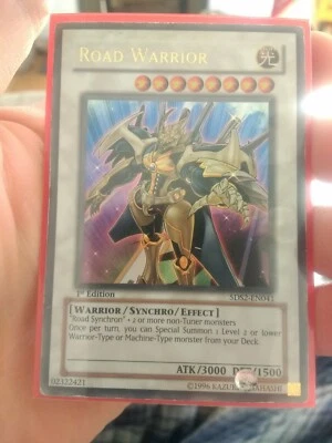 5DS2-EN041 Road Warrior Ultra Rare 1st edition YuGiOh Card used good sleeved - Photo 1/4
