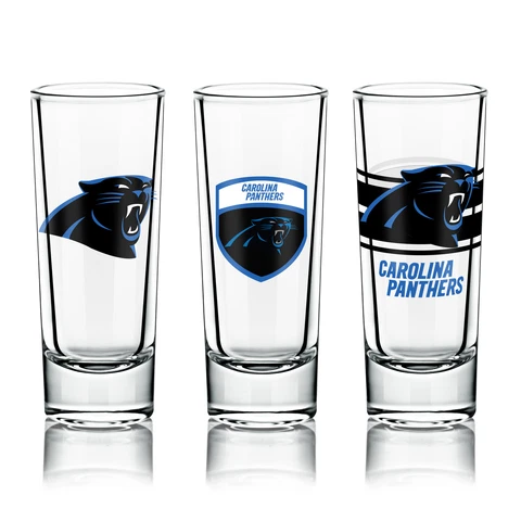 NFL Shot Glasses 6 Pack Set - Carolina Panthers Cover