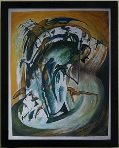 Dessin Gouache COMPOSITION ABSTRAITE Signé G. VON DER LOO (1911/1996) (P) - Imagen 1 de 6