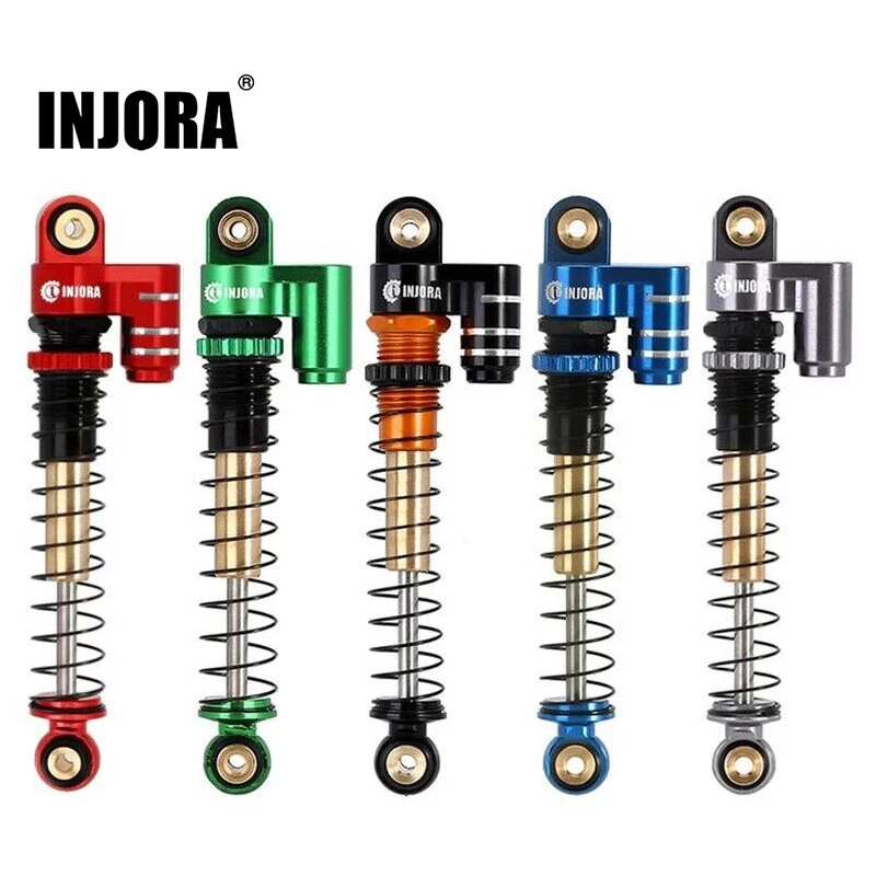 INJORA 43mm RC Stoßdämpfer Dämpfer ÖlgeFüllt Gewinde Tele für 1/24 SCX24,4PCS - Bild 1 von 1