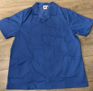 Para hombres hospital túnica azul top enfermera cuidador dentista ropa de trabajo uniforme de atención médica - Imagen 1 de 2