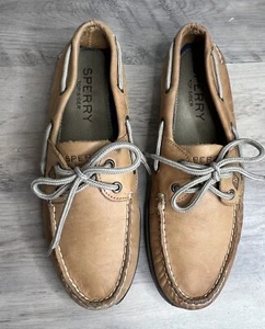 Sperry Top Sider Leeward 2-Eye Men's Boat Shoe Tan/Sahara 0777894 Size 8M - Picture 1 of 8
