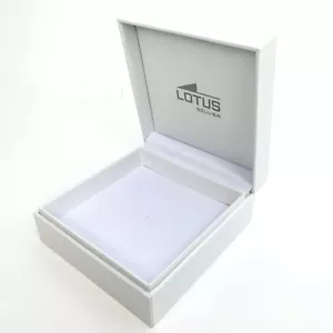 2x LOTUS Schmuckkästchen weiß Transportbox für Ring Kette Armband Kiste Box Etui - Bild 1 von 6