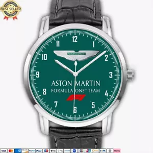 Sale! Aston Martin Logo leather Quartz Watch Sport Watch Collection! - Picture 1 of 1