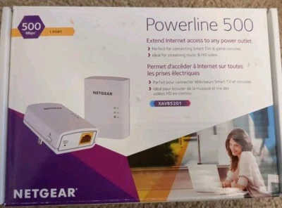 Netgear Powerline 500 XAVB5201 Extend Internet Access Outlet 500 Mbps - Image 1 of 4