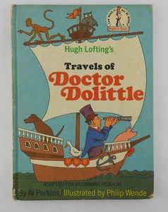 Vintage Travels Dr. Doolittle Hugh Lofting 1967 Dr Seuss Beginner Book HC Wende - Imagen 1 de 6