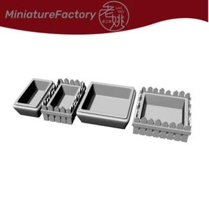 LaoYao 1/76 OO Gauge Prop vasi da fiori 2 set ferrovie paesaggio miniature fabbrica - Foto 1 di 2