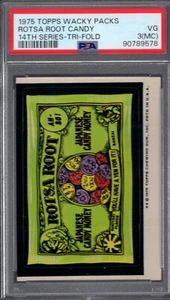 1975 Topps Wacky Packs ROTSA ROOT Tri-Fold PSA 3 (MC) Series 14 Packages RARE - Picture 1 of 1