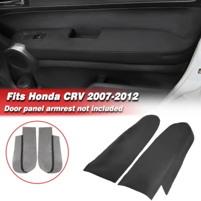 Fits 2007-2012 Honda CR-V Front Door Panels Armrest Replacement Cover Trim Black - Image 1 of 4
