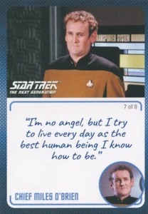 Star Trek TNG Archives & Inscriptions card 15 Miles O'Brien Variation 7 out of 9