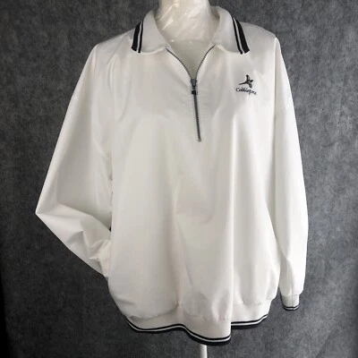 Chaqueta de golf Cutter & Buck grande blanca cortavientos suéter ropa deportiva para mujer Foto 1 de 4