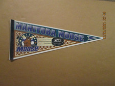 IHL Manitoba Moose Vintage Defunct Circa 1990's Team Logo Hockey Pennant #3