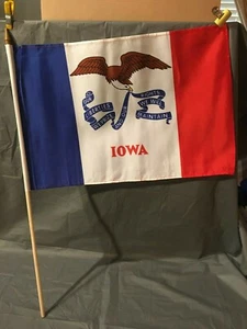 "Bandera del estado de Iowa 18""x12" - Imagen 1 de 5