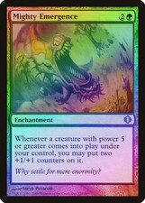 Mighty Emergence FOIL Shards of Alara NM Green Uncommon MAGIC CARD ABUGames