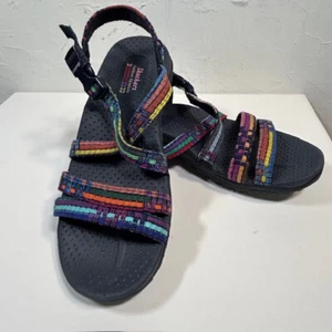 Skechers Outdoor Lifestyle Women's 8 Sandals Colorful Reggae Strappy NWT - Picture 1 of 13