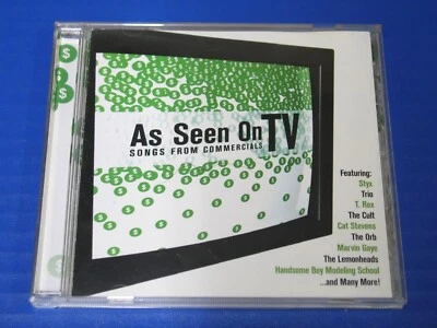 RARE: As Seen On TV: Songs From Commercials CD T.Rex The Cult Iggy Pop Styx Orb Foto 1 de 2