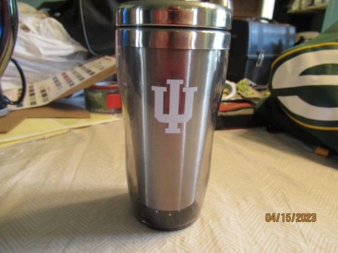Indiana Hoosiers Stainless Steel Travel Tumbler [NEW] NCAA Mug Glass Cup Cover