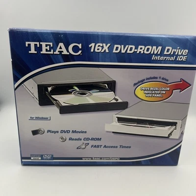 Internal IDE DVD-ROM Drive DV-516G-000 Teac DV-516G Black 16x DV516 - READ - Image 1 of 4
