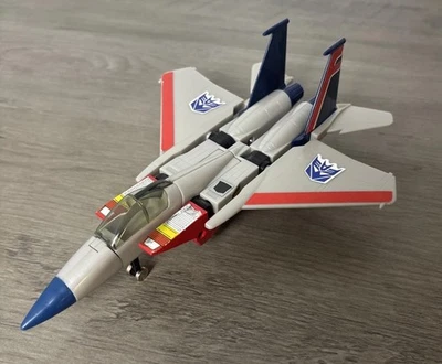Vintage 1984 G1 Transformers Starscream Figure Pre-Rub Action Figure, Incomplete - Image 1 of 4