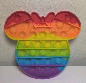 Disney Minnie Mouse Fidget Silicon Sensory Rainbow Toy S47 - Picture 1 of 1