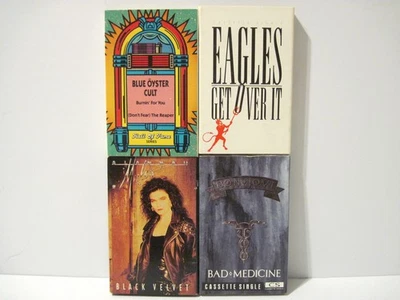 Lot 4 Metal Glam Rock Cassette BON JOVI Myles BLUE BOC Eagles Play Tested NICE - Image 1 of 3