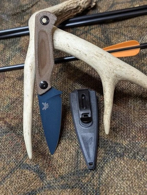 Dacian 203BT-03 коричневый льняной Micarta копье точка фиксированное лезвие нож 3,54" - Изображение 1 из 4