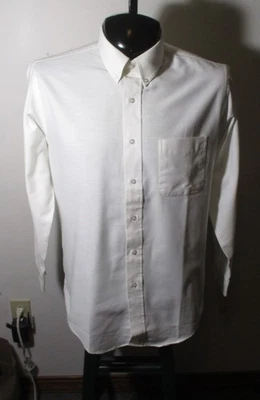 L.L. BEAN White Long Sleeve "Oxford" Dress Shirt Men's Size 16/33 NWOT - Image 1 of 4
